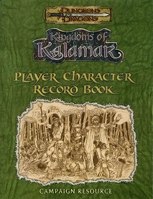 Player Character Record Book