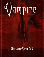 Vampire Character Sheet Pad