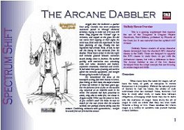 The Arcane Dabbler