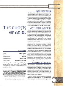 The Ghosts of Aniel