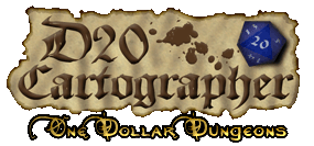 One Dollar Dungeons from D20 Cartographer
