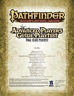 Advanced Player's Guide Final Class Playtest