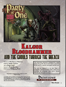Kalgor Bloodhammer and the Ghouls through the Breach