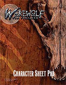 Werewolf: The Forsaken 1e Character Sheet Pad