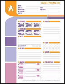 Star Trek Adventures Character Sheets