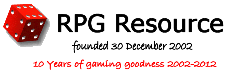RPG Resource is 10 Years Old!