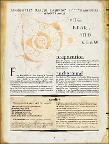 Fang, Beak and Claw