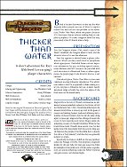 Thicker than Water