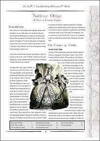 Noblesse Oblige: A Book of Courtly Intrigue