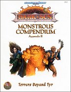 Monstrous Compendium Appendix 2: Terrors Beyond Tyr