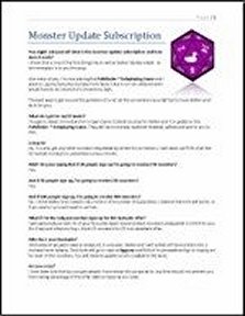 Monster Update Subscription