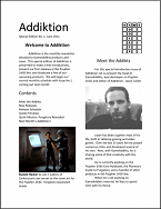 Addiktion, Special Edition No. 1