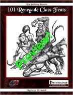101 Renegade Class Feats Free Preview