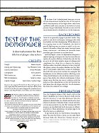Test of the Demonweb