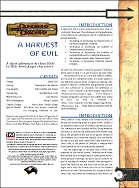 A Harvest of Evil